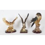 Group of three Crosa Collection sculptures, bird studies (3)