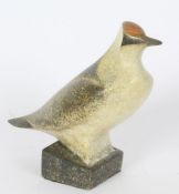 Robert Aberdein (British,b.1963) Green Woodpecker signed to base, painted ceramic 20cm high