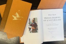 Scott, Peter. Travel Diaries of a Naturalist. Collins, London 1983/85.Volumes I & II both signed