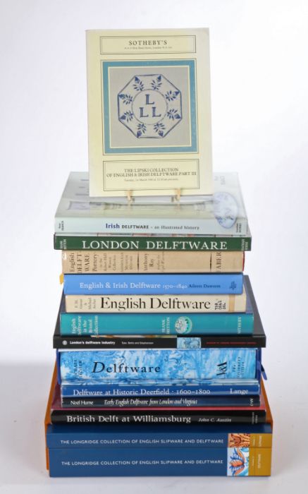 Delftware Reference books - including Delftware (Michael Archer), Irish Delftware (Peter Francis),