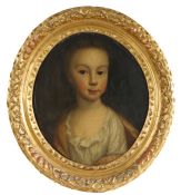 British mid 18th Century School, A young Child, with indistinct inscriptions on the reverse (