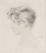 Josiah Slater (1780-1847) Portrait of Mary Ann, pencil and watercolour, 12cm x 14cm