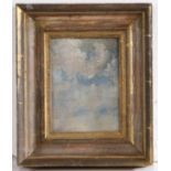 Thomas Churchyard (British, 1798-1865) Sky Study unsigned, oil on board 17 x 12cm (6 11/16" x 4 3/