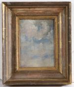 Thomas Churchyard (British, 1798-1865) Sky Study unsigned, oil on board 17 x 12cm (6 11/16" x 4 3/