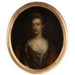 Circle of Michael Dahl, (Stockholm 1659-1743 London) Portrait of a lady, waist length wearing a