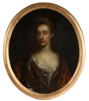 Circle of Michael Dahl, (Stockholm 1659-1743 London) Portrait of a lady, waist length wearing a