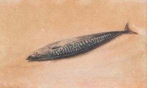 David Cox SNR O.W.S. (British 1783-1859) A Mackerel, signed David Cox, watercolour, the reverse with