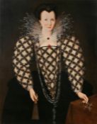 After Marcus Gheeraerts the younger, circa 2000, Mary Rogers, Lady Hetherington, three quarter