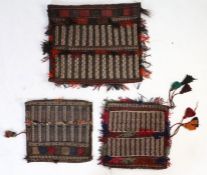 Four Sumak bags, to include a Jajim example, with a red blue and orange ground  (4)