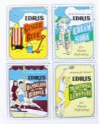Four ' Idris' enamel signs 'A Day at the Fair' (Dandelion and Burdock) 'Anyone for Tennis' (