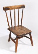Locally Made - Child's Stick Back Chair Early 20th Century