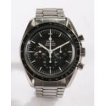 An Omega Speedmaster Professional gentleman's stainless steel wristwatch, movement no. 39183713,