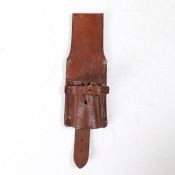 First World War British 1914 Pattern Leather Equipment Bayonet Frog, faintly embossed with maker