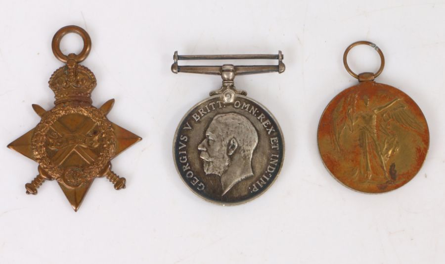 First World War trio of medals, 1914-1915 Star, 1914-1918 British War Medal, and Victory Medal (57 - Image 2 of 5