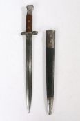 British Pattern 1888 Mk I Type II knife bayonet by Wilkinson of London, crown over 'VR', various