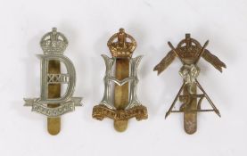 Second World War O/Rs cap badge to the 27th Lancers, bi metal with slider to the reverse, brazing