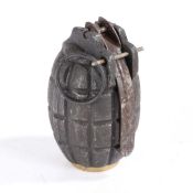 First World War British No.5 Grenade,marked on the baseplug 'No 5 Mk I FALKIRK' for the Falkirk Iron