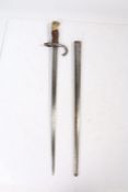 French 1874 pattern Gras Bayonet, made at the Saint Étienne arsenal, maker and date for April 1879