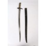 French 1866 Chassepot Bayonet made by the German company Alexander Coppel, Solingen, maker mark to