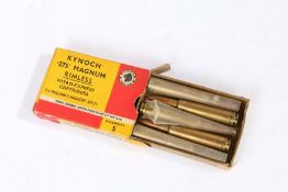 Box of five .275 game rounds by Kynoch, inert