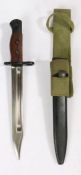 Scarce British Pattern No.8 Knife Bayonet made at the Poole Arsenal, similar to the No.5 Jungle