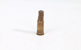 Rare British pre-1885 Brass foil wrapped .577/450 Martini Musketoon Round, inert