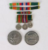 White Metal example of the Battle of Jutland commemorative medal, with crossed white ensign and