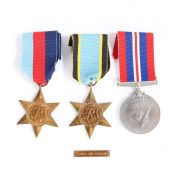 Second World War group of medals, 1939-1945 Star, Air Crew Europe Star with clasp 'France and