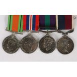 Royal Air Force group of medals, Defence Medal, 1939-1945 British War Medal, 1918 General Service