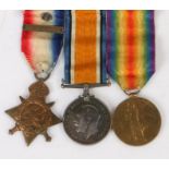 First World War Mons trio, 1914 Star with clasp '5th Aug.-22nd Nov.1914' (29480 GNR. G.E. POTTER.