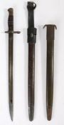 Pattern 1913 Sword Bayonet by the U.S. maker Remington, maker name and date 9 '17 to one side of