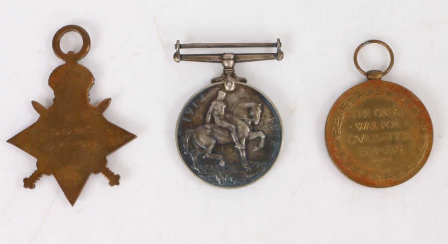 First World War trio of medals, 1914-1915 Star, 1914-1918 British War Medal, and Victory Medal (57 - Image 5 of 5