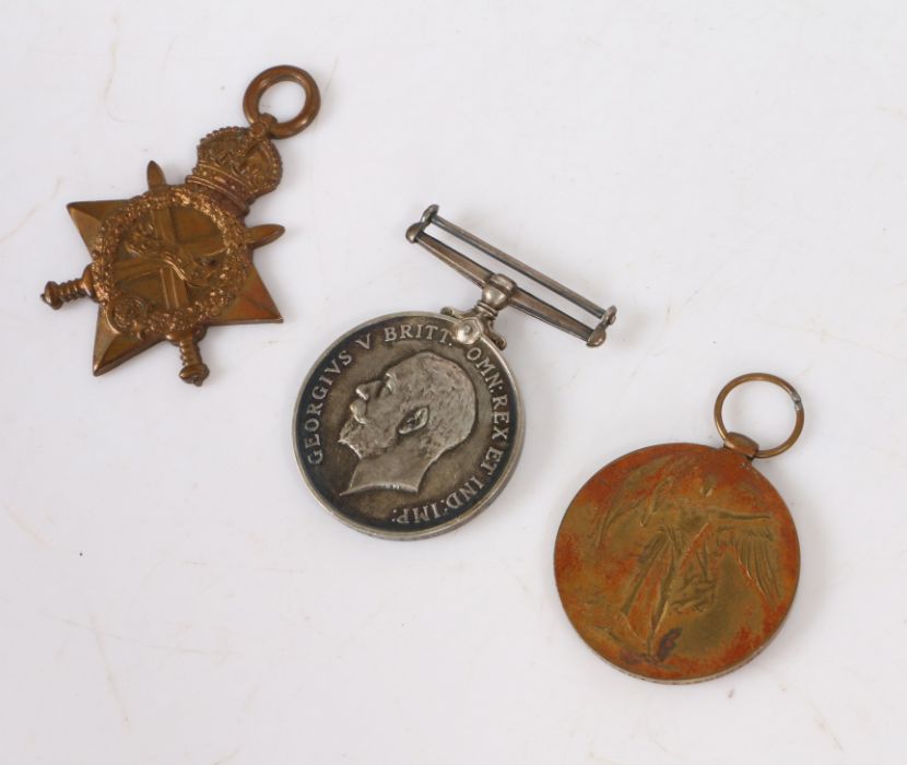 First World War trio of medals, 1914-1915 Star, 1914-1918 British War Medal, and Victory Medal (57 - Image 3 of 5