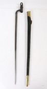British Pattern 1895 Socket Bayonet for use with the Martini Henry .303 calibre rifle, triangular