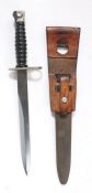 Swiss Stgw 57 Knife Bayonet, maker marked to the Swiss firm Wenger to one side of the ricasso,