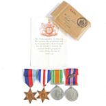 Second World War group of medals, 1939-1945 Star, France and Germany Star, Defence Medal, 1939-