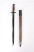 Second World War Pattern 1907 Sword Bayonet, date 2/43 to ricasso with 'OA' for the maker Orange