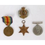 First World War British Victory Medal 934614 PTE. G. BIBBEY. ESSEX. R.), records show Private Bibbey