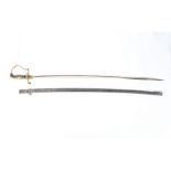 Imperial German M1890 Non Commissioned Officers by Carl Eickhorn, Solingen, steel, slightly curved