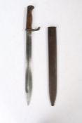 First World War German M1898/05 'Butcher' Bayonet, ricasso marked for the maker Durkopp Werke A.G. ,