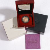 Royal Mint Queen Elizabeth II Memorial Sovereign 2022 gold proof coin, limited edition, 1946/17,500,