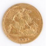 A Victorian Half Sovereign, 1899, St George and the dragon