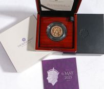 Royal Mint The Coronation of His Majesty King Charles III 2023 UK 50p gold proof coin, limited