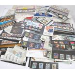 Stamps, GB decimal mint, presentation packs plus loose, high face value (qty)