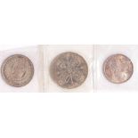Victoria, Double Florin, 1887 and two Florins 1887, (3)