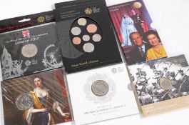 Royal Mint uncirculated coins, to include 2008 Royal shield of arms, 1997 Queen Elizabeth II and