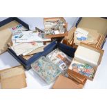 Stamps, GB and World, the majority sorted in envelopes (qty)