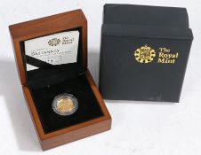Royal Mint 2009 Britannia gold proof £10 coin, cased