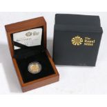 Royal Mint 2009 Britannia gold proof £10 coin, cased