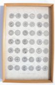 Thomas Kelly, 1815, a print of coins from Egbert to Henry II 26cm wide, 41cm high